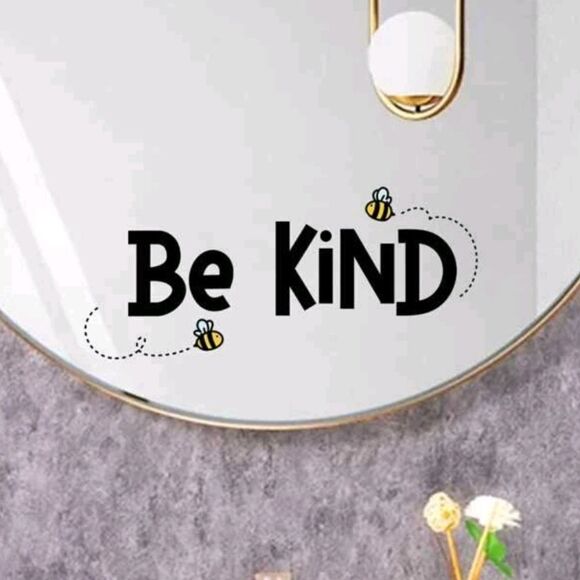 Be Kind 🐝 Wall/Mirror Sticker - Picture 4 of 5